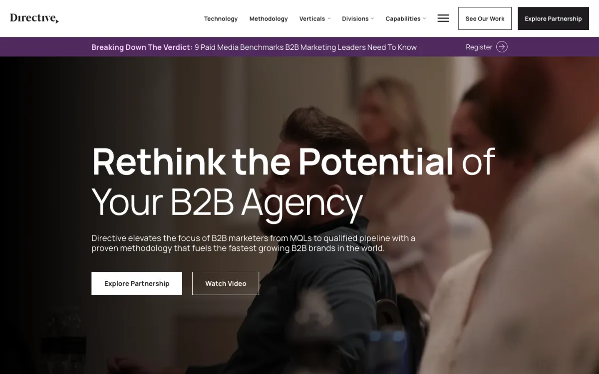 Directive homepage, captured September 28, 2026